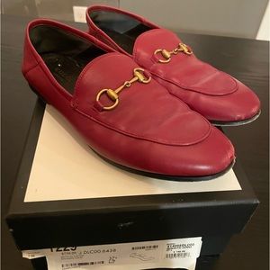 Gucci Red Convertible Loafers w/ Horsebit